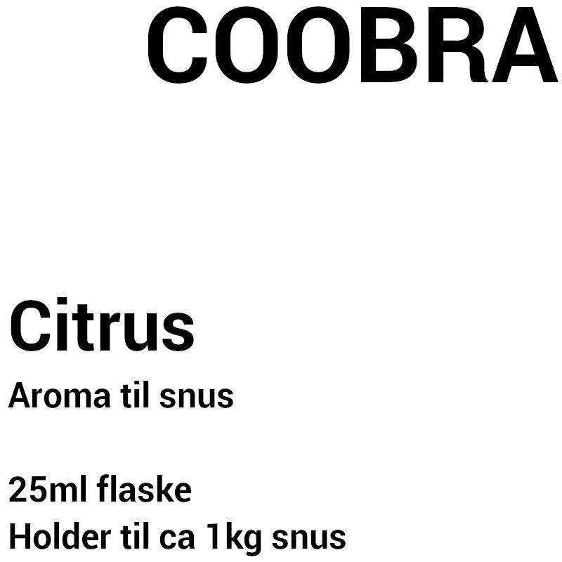 Coobra - Citrus, Snusaroma