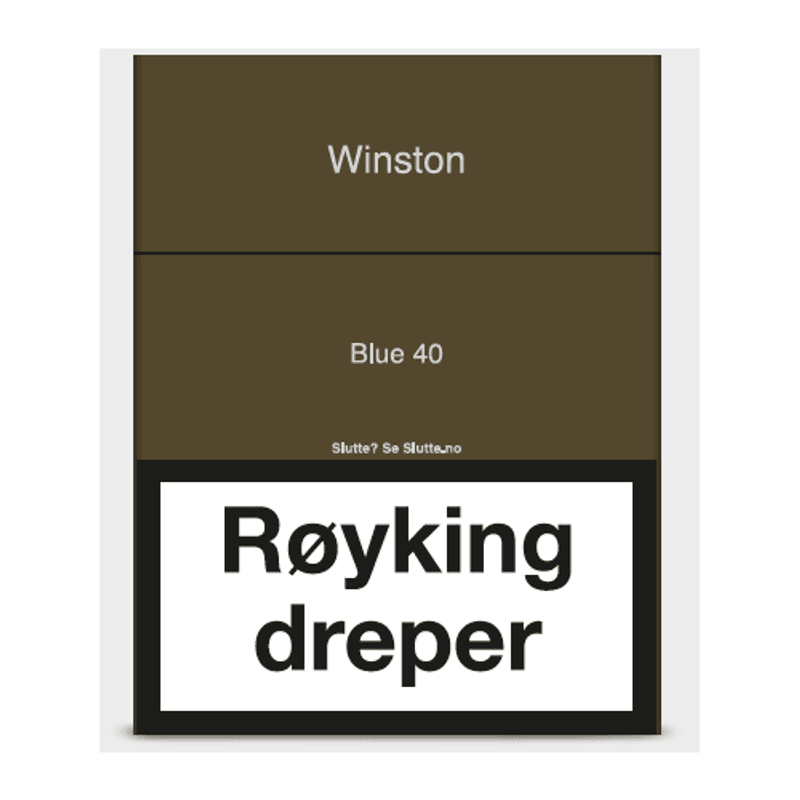 Winston Blue, Sigaretter 40p